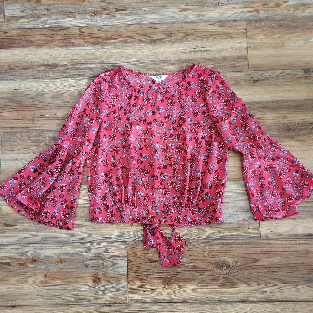 Jack BB Dakota Top Womens S Pink Floral